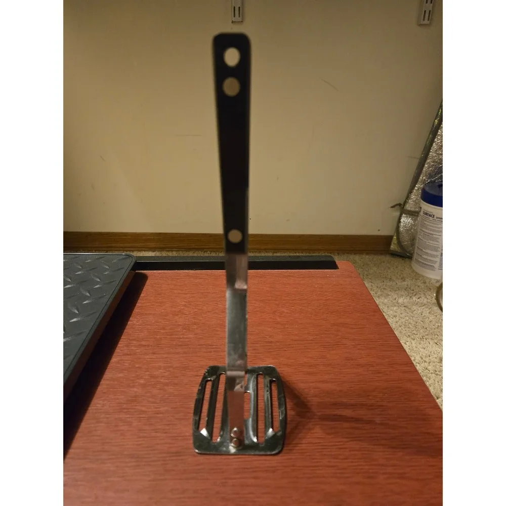 Vintage BI-COR Stainless Steel Potato Masher Black Handle Made in USA